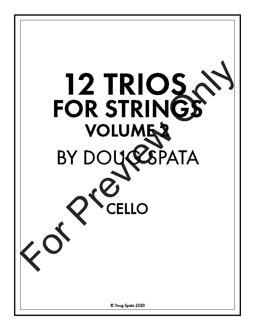 12 Trios for Strings Volume 2 P.O.D.