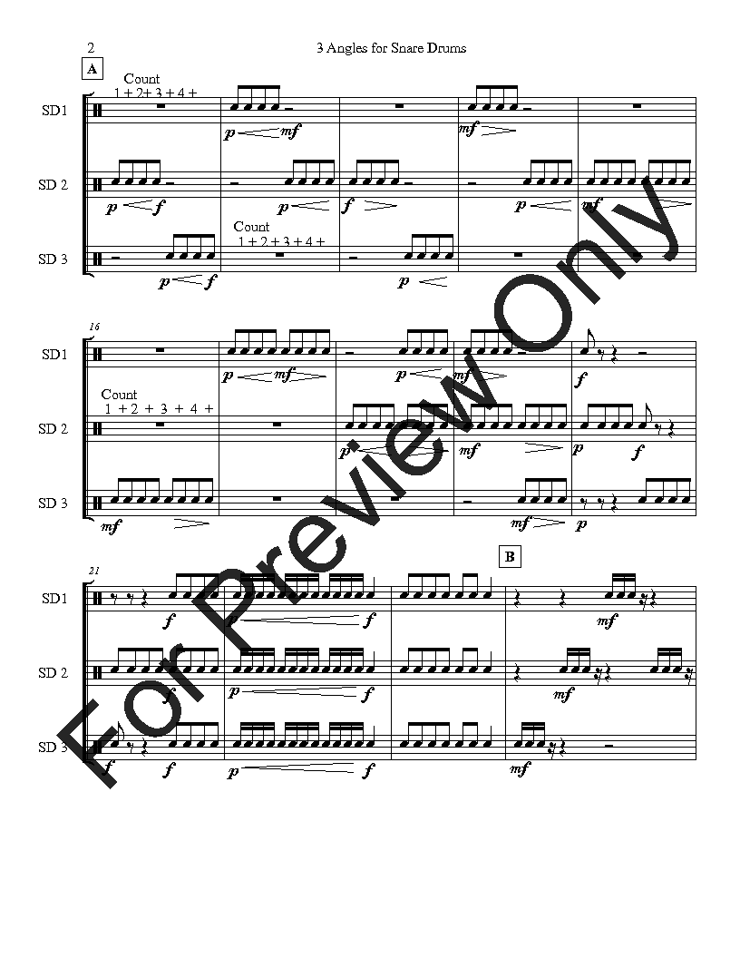 3 Angles for Snare Drum P.O.D.