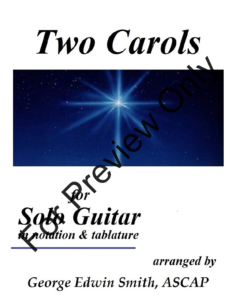 Two Christmas Carols for Solo Guitar P.O.D.