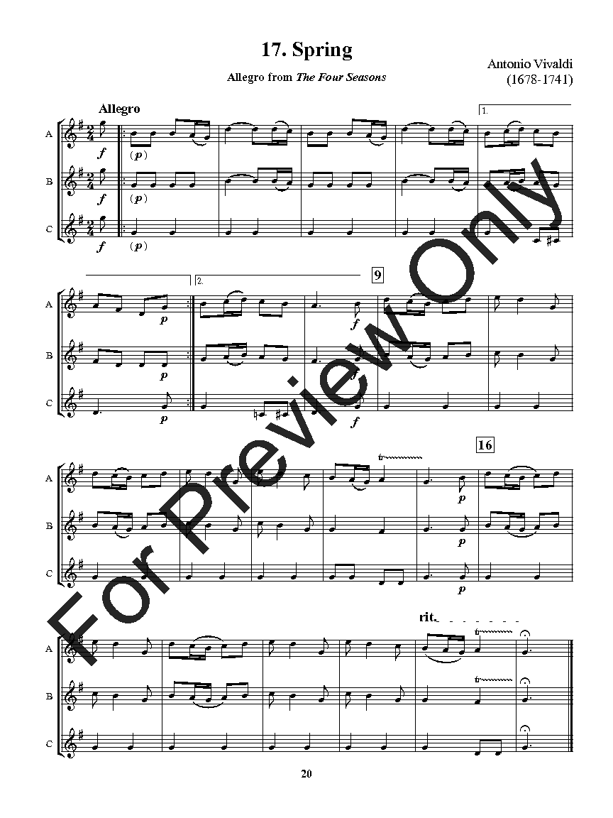 Flexible Favorites for Winds - Wedding Tenor Sax Trio