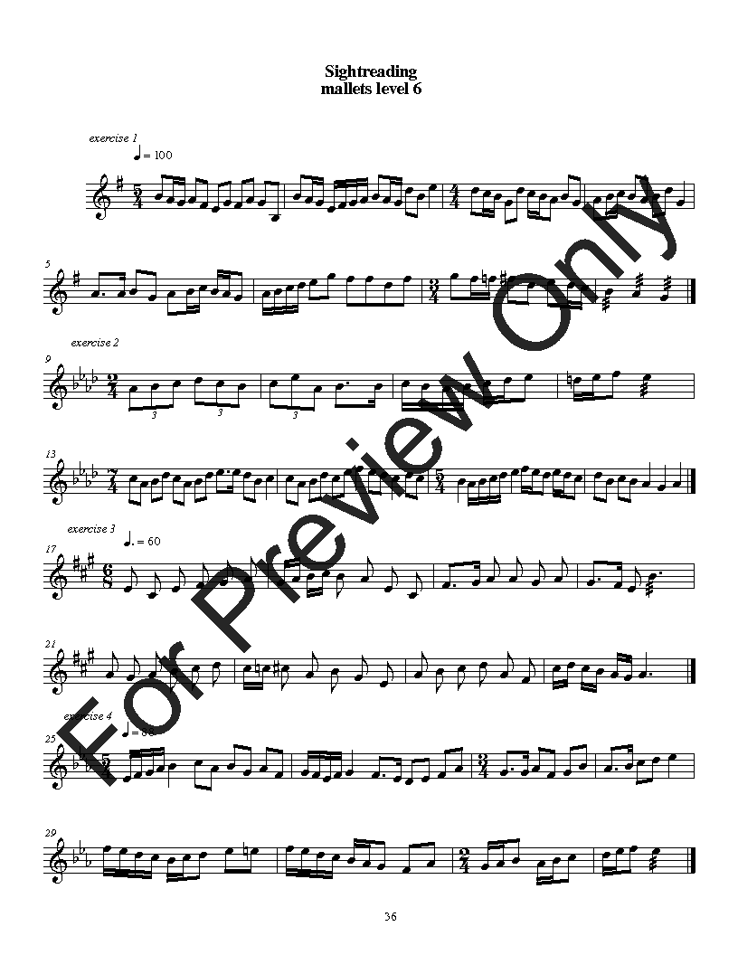 Sight-Reading For Percussion by Frank Cannon P.O.D.