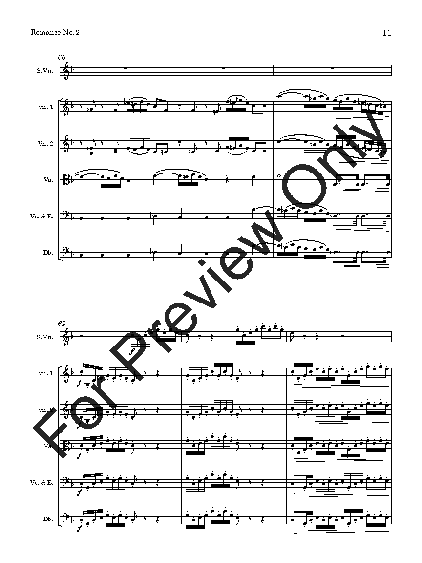 Beethoven Romance No. 2 Op. 50 P.O.D.