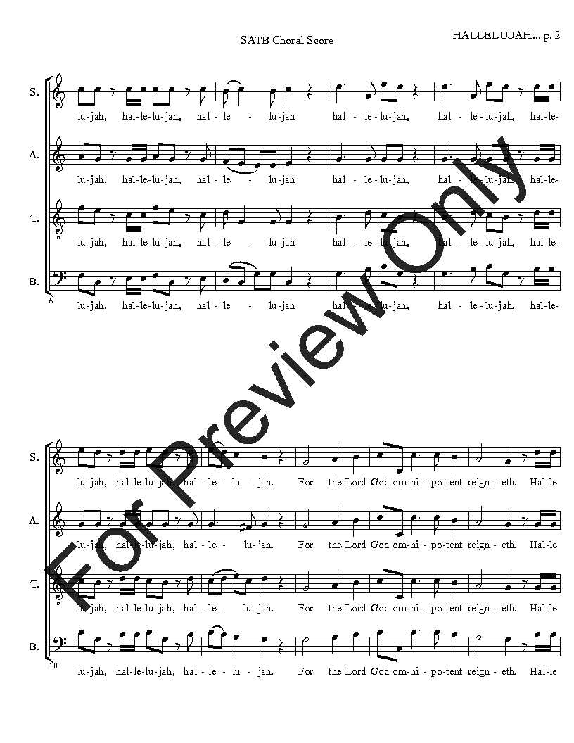 Hallelujah Chorus from Messiah [Adapted] SATB Virtual Choir Kit Digital Download