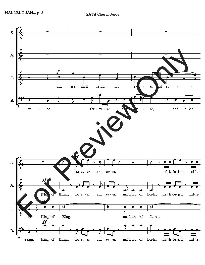 Hallelujah Chorus from Messiah [Adapted] SATB Virtual Choir Kit Digital Download
