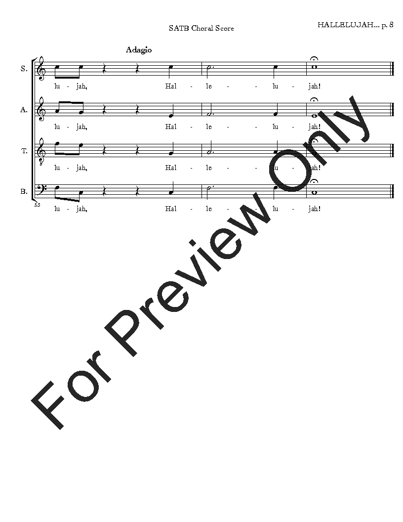 Hallelujah Chorus from Messiah [Adapted] SATB Virtual Choir Kit Digital Download