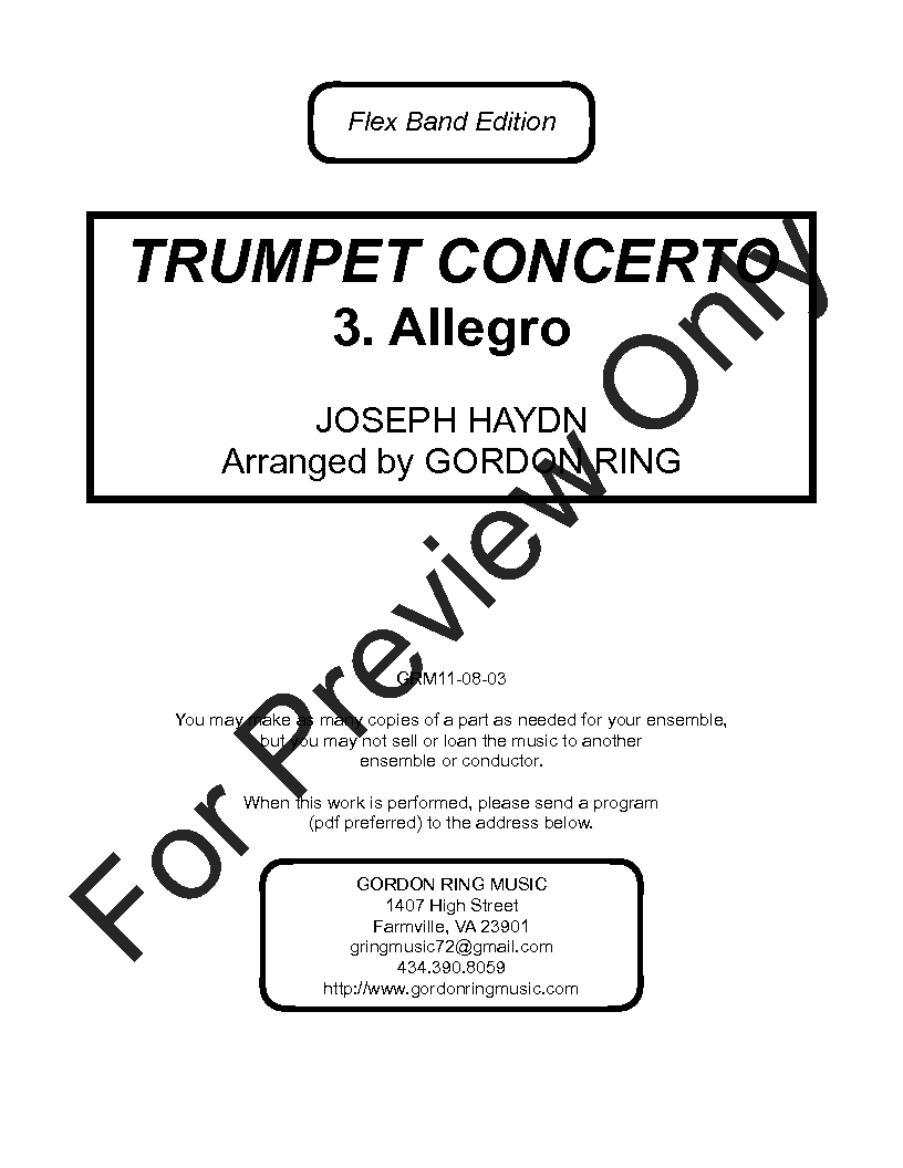 TRUMPET CONCERTO P.O.D.