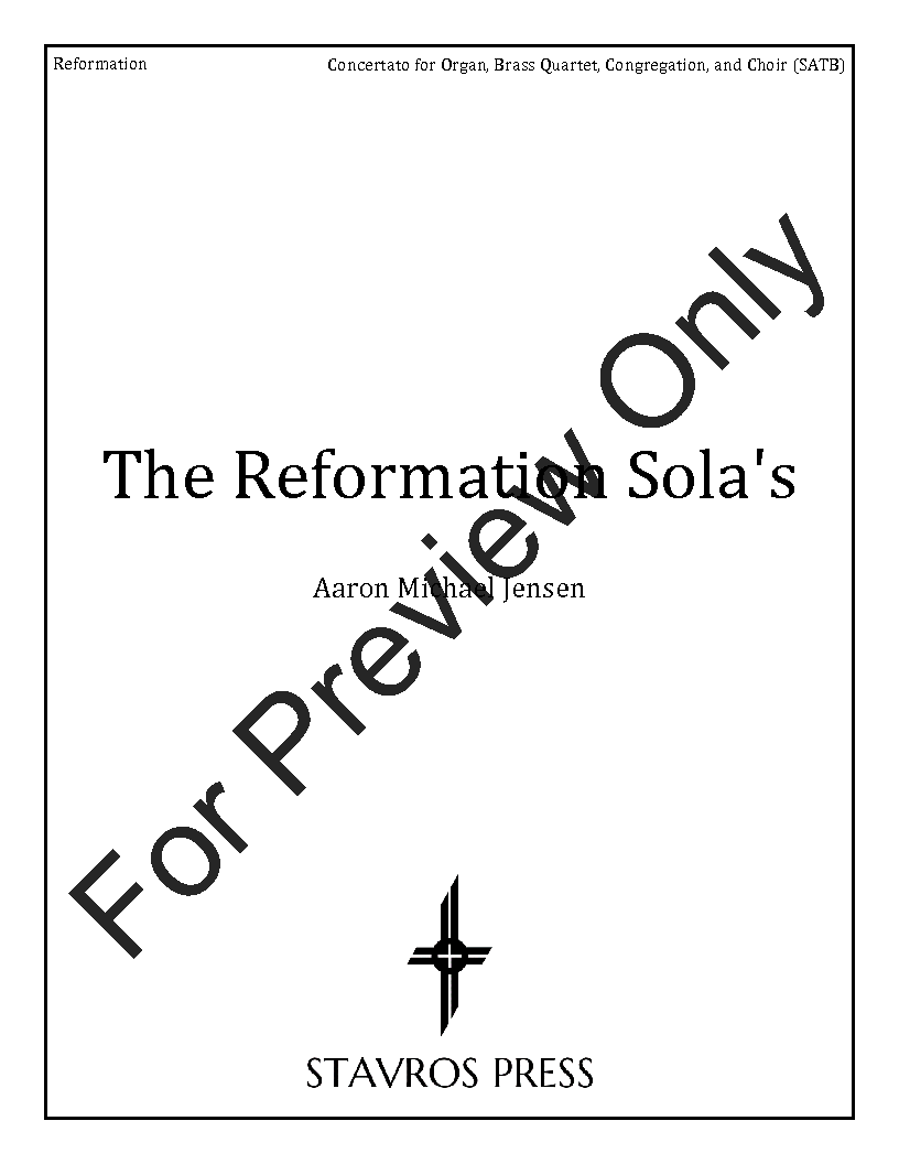 The Reformation Sola's P.O.D.