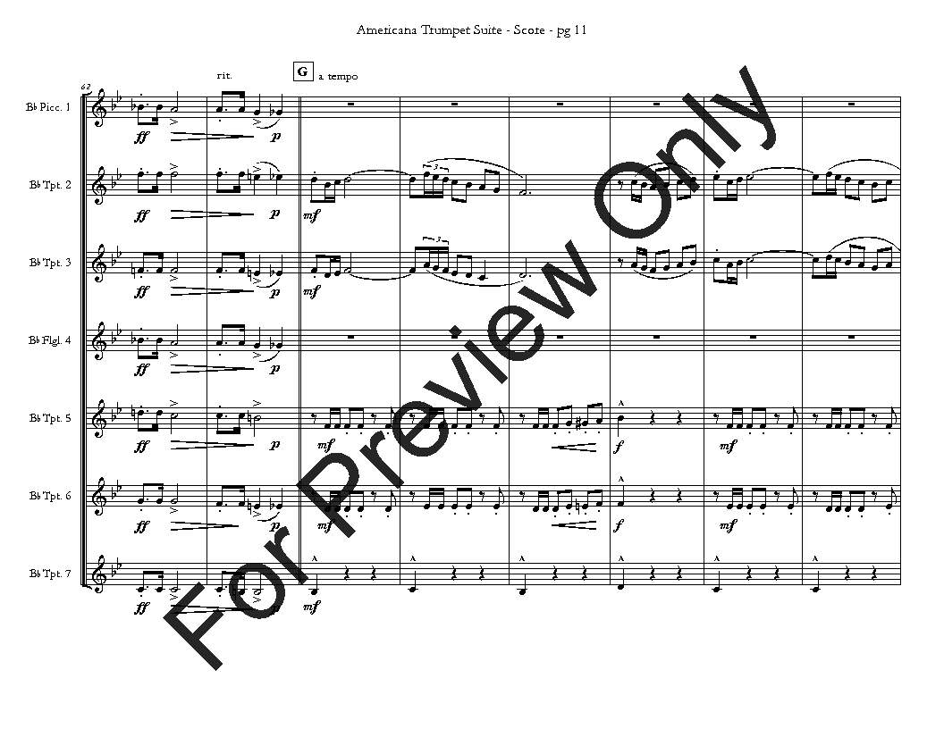 Americana Trumpet Suite P.O.D.