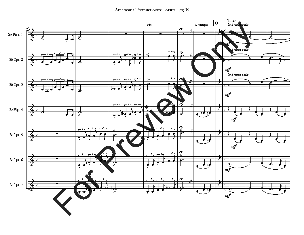 Americana Trumpet Suite P.O.D.