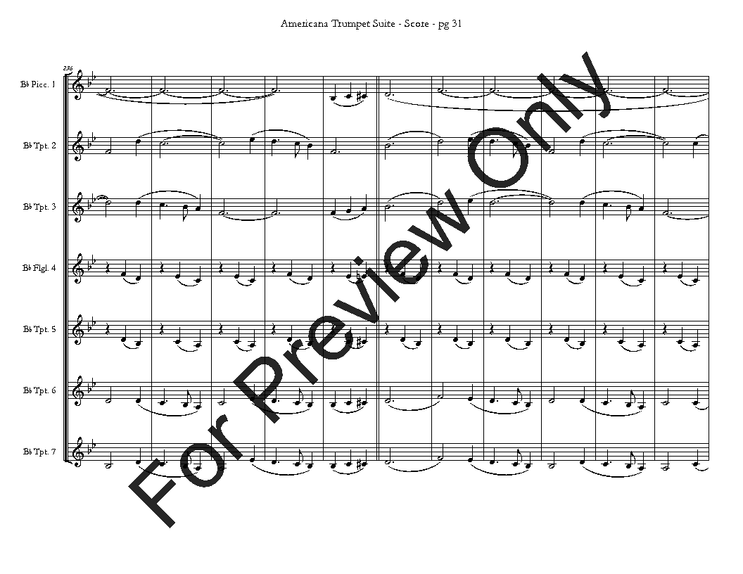 Americana Trumpet Suite P.O.D.