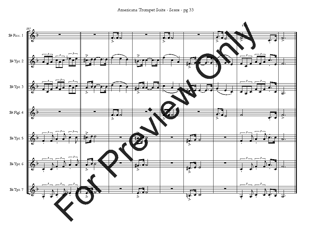 Americana Trumpet Suite P.O.D.