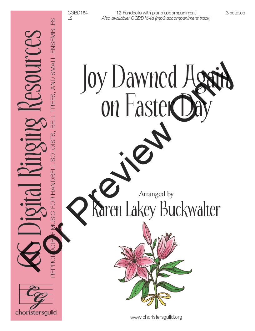 Joy Dawned Again On Easter Day 3 Octaves Reproducible Download