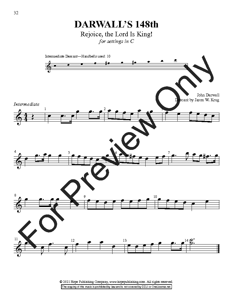 Bell Tree Descants For Congregational Hymn Singing P.O.D.