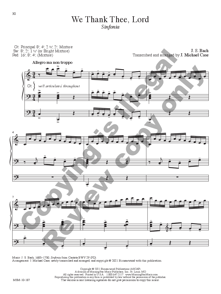 10 Transcriptions & Arrangements For Organ, Vol. 2