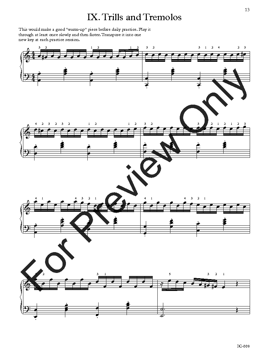 12 Etudes for Piano P.O.D.