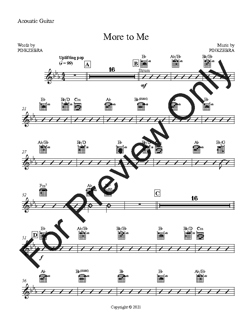 More to Me Instrumental Parts