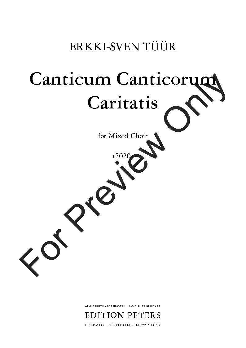 Canticum Canticorum Caritatis