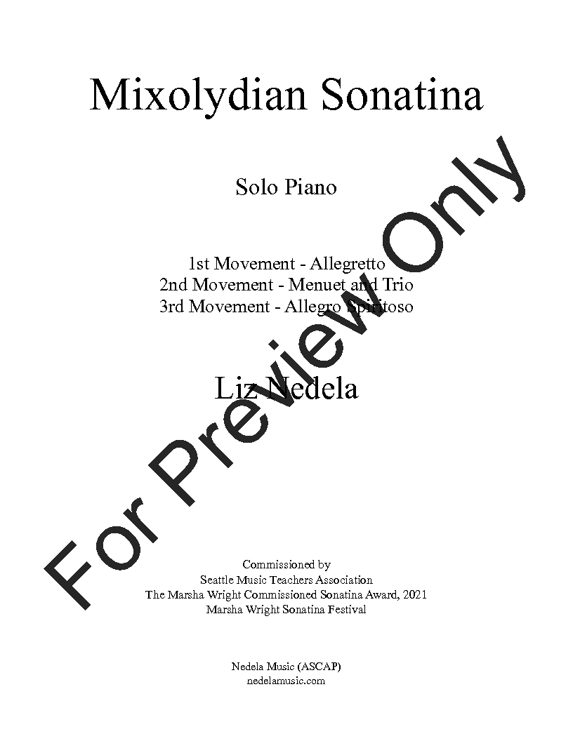 Mixolydian Sonatina P.O.D.