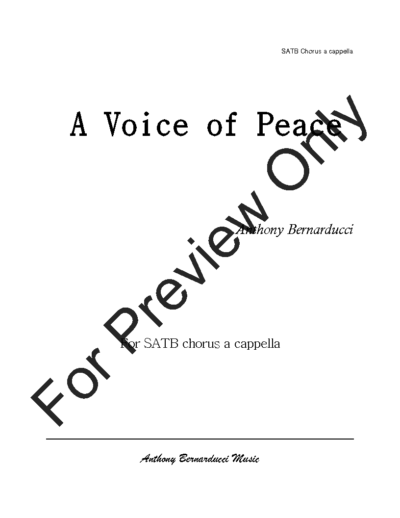 A Voice of Peace P.O.D.