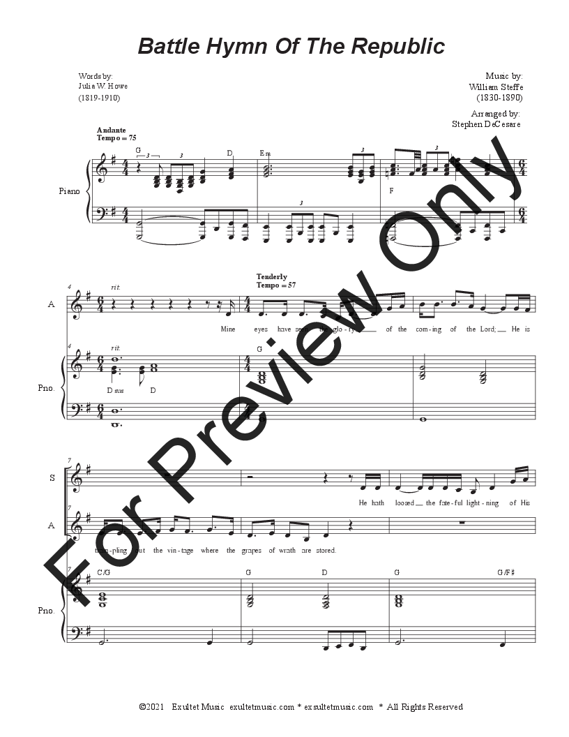 The Battle Hymn of the Republic P.O.D.