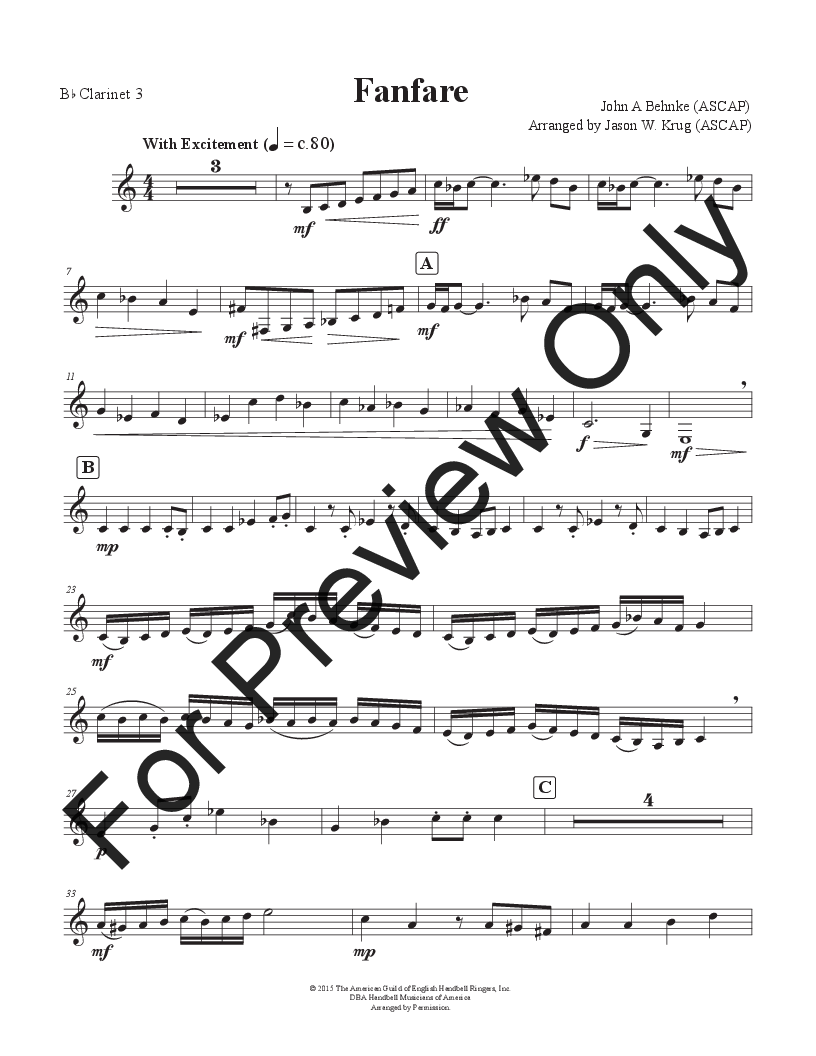 Fanfare Reproducible Band P.O.D.