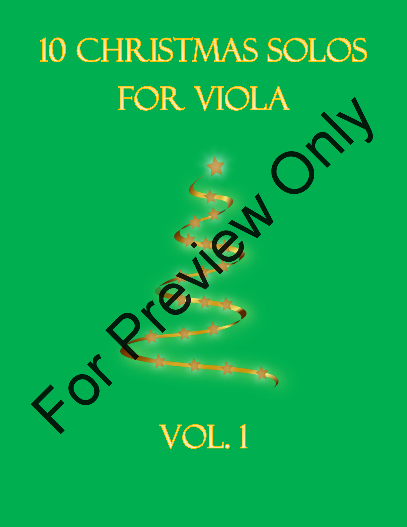 10 Christmas Solos For Viola Vol. 1 P.O.D.