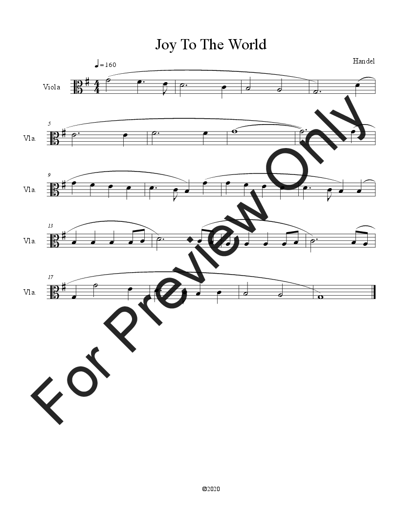 10 Christmas Solos For Viola Vol. 1 P.O.D.