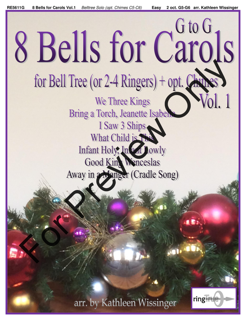 8 Bells for Carols G to G, Vol. 1 3 Octave Bell Tree