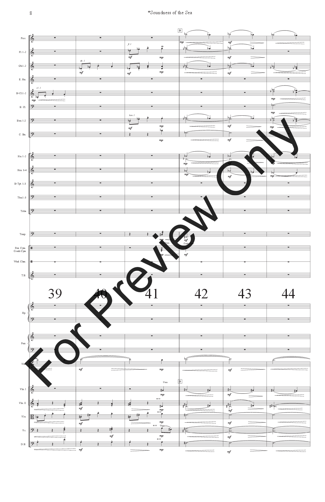 Soundness of the Sea~Hymn for Violin and Orchestra P.O.D.