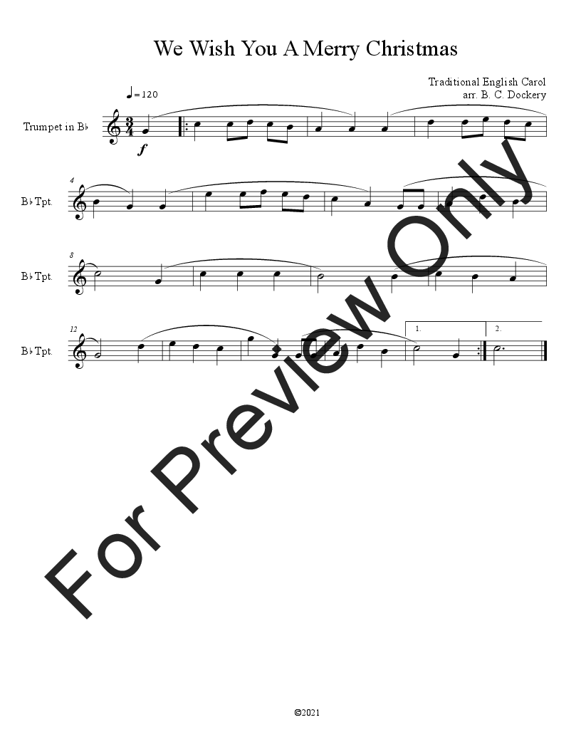 10 Christmas Solos for Trumpet (Vol. 2) P.O.D.