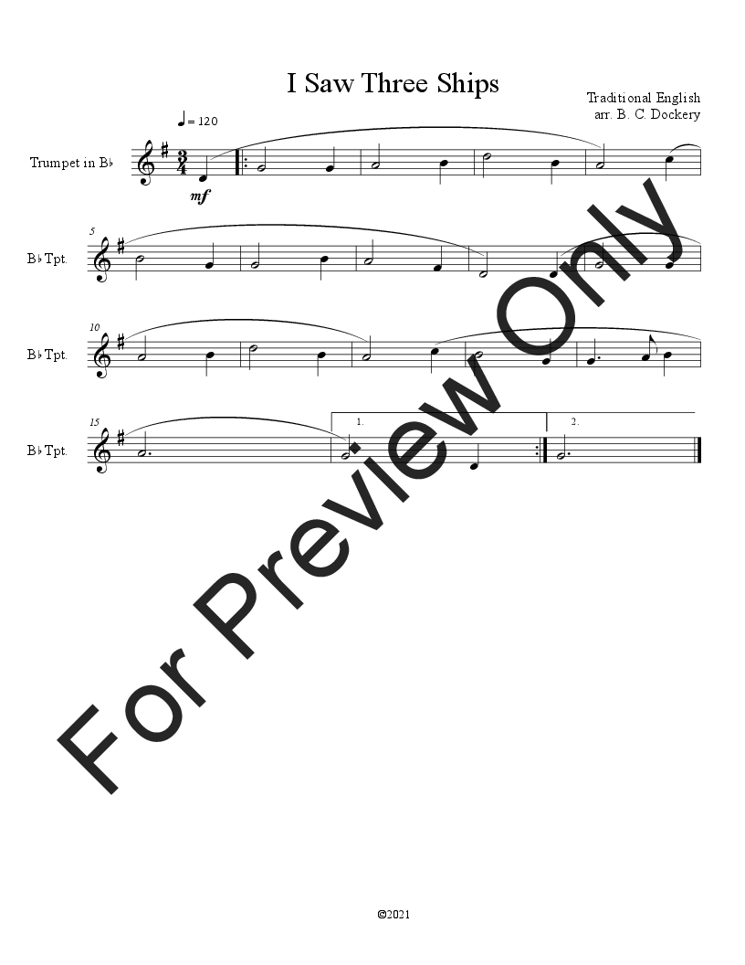 10 Christmas Solos for Trumpet (Vol. 2) P.O.D.