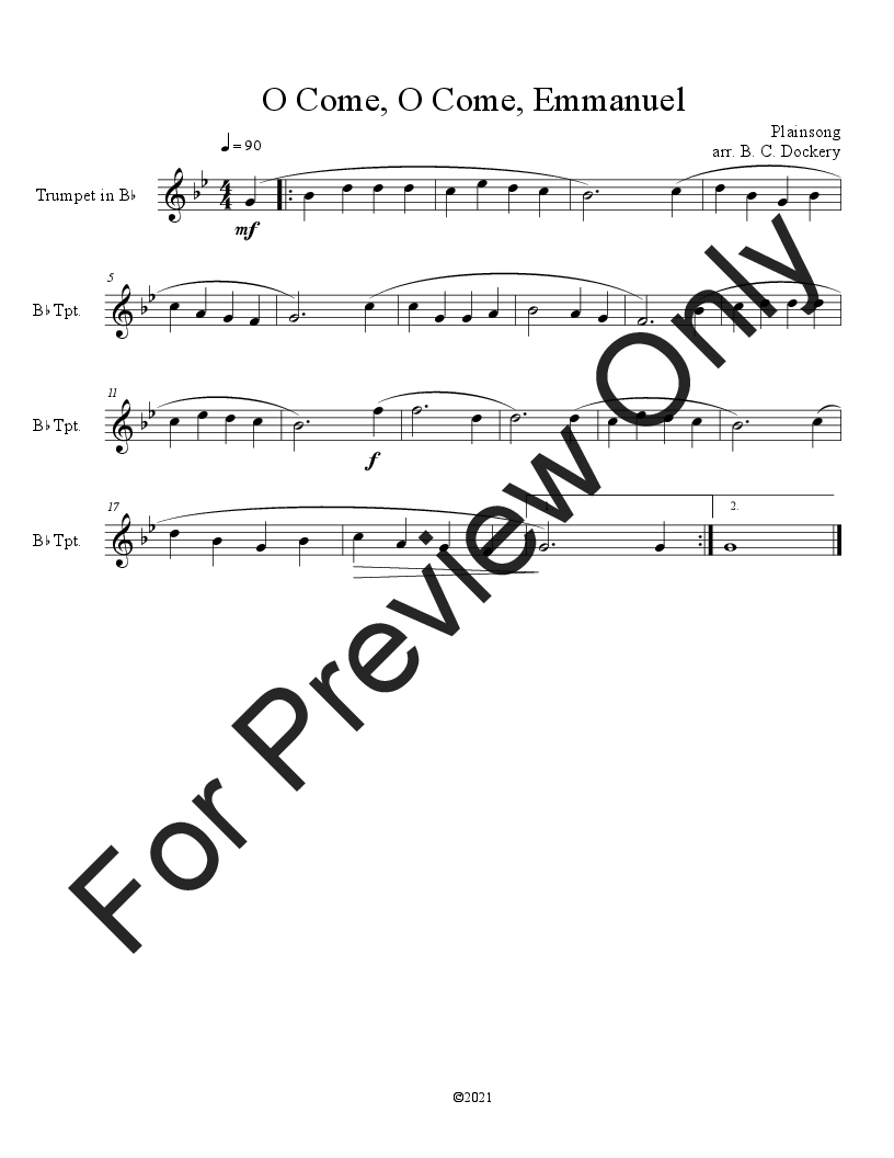 10 Christmas Solos for Trumpet (Vol. 2) P.O.D.