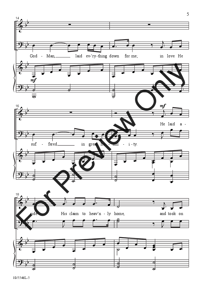 A Life of Sacrifice (SATB ) by Patricia Mock