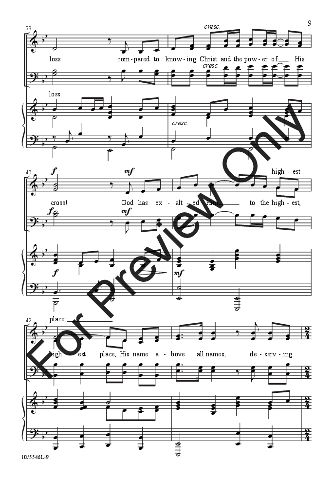 A Life of Sacrifice (SATB ) by Patricia Mock