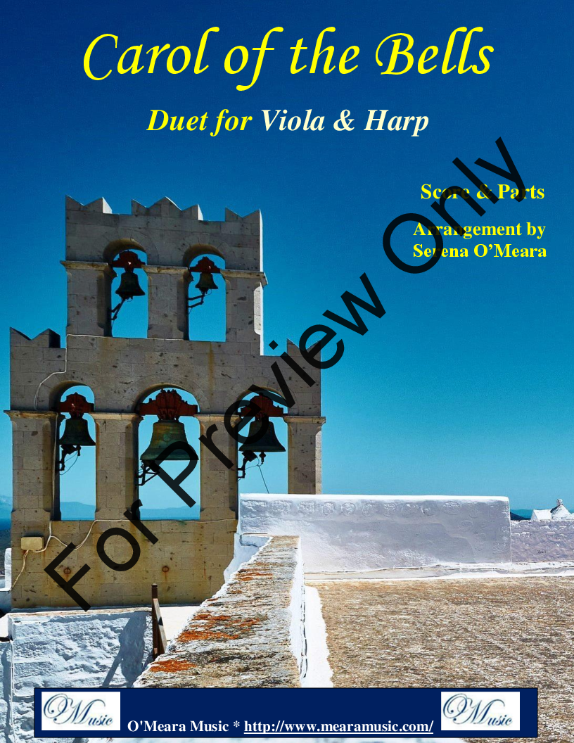 Carol of the Bells, Duet for Viola and Pedal Harp P.O.D.