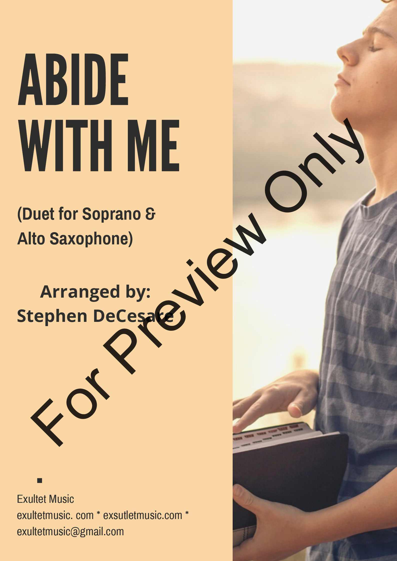 Abide With Me: Duet for Soprano and Alto Saxophone P.O.D.