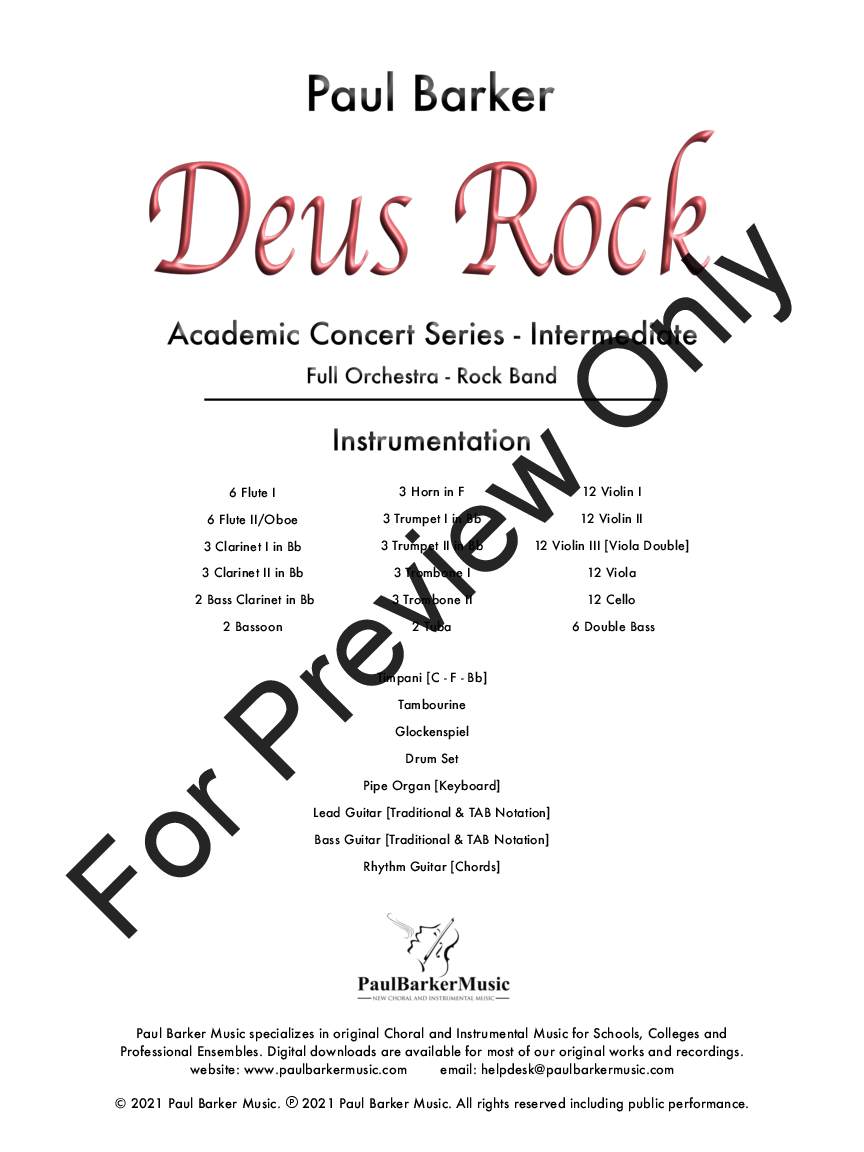 Deus Rock Performance Recording
