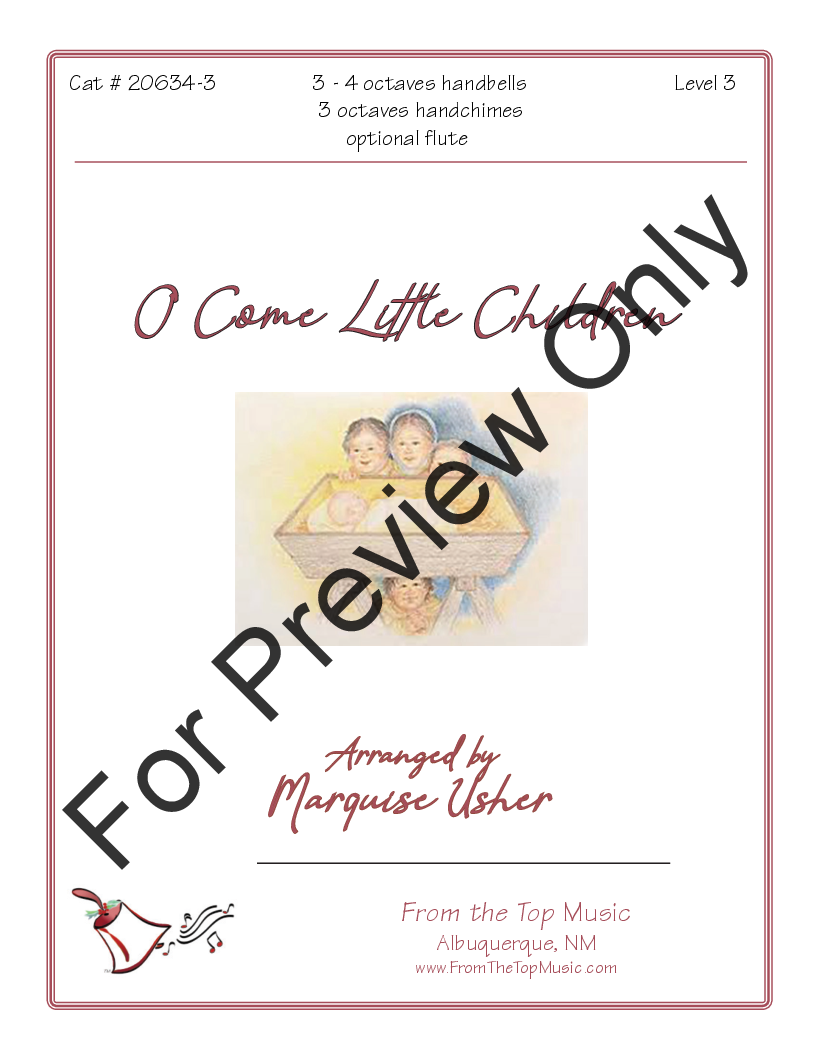 O Come, Little Children 3-4 Octave P.O.D.