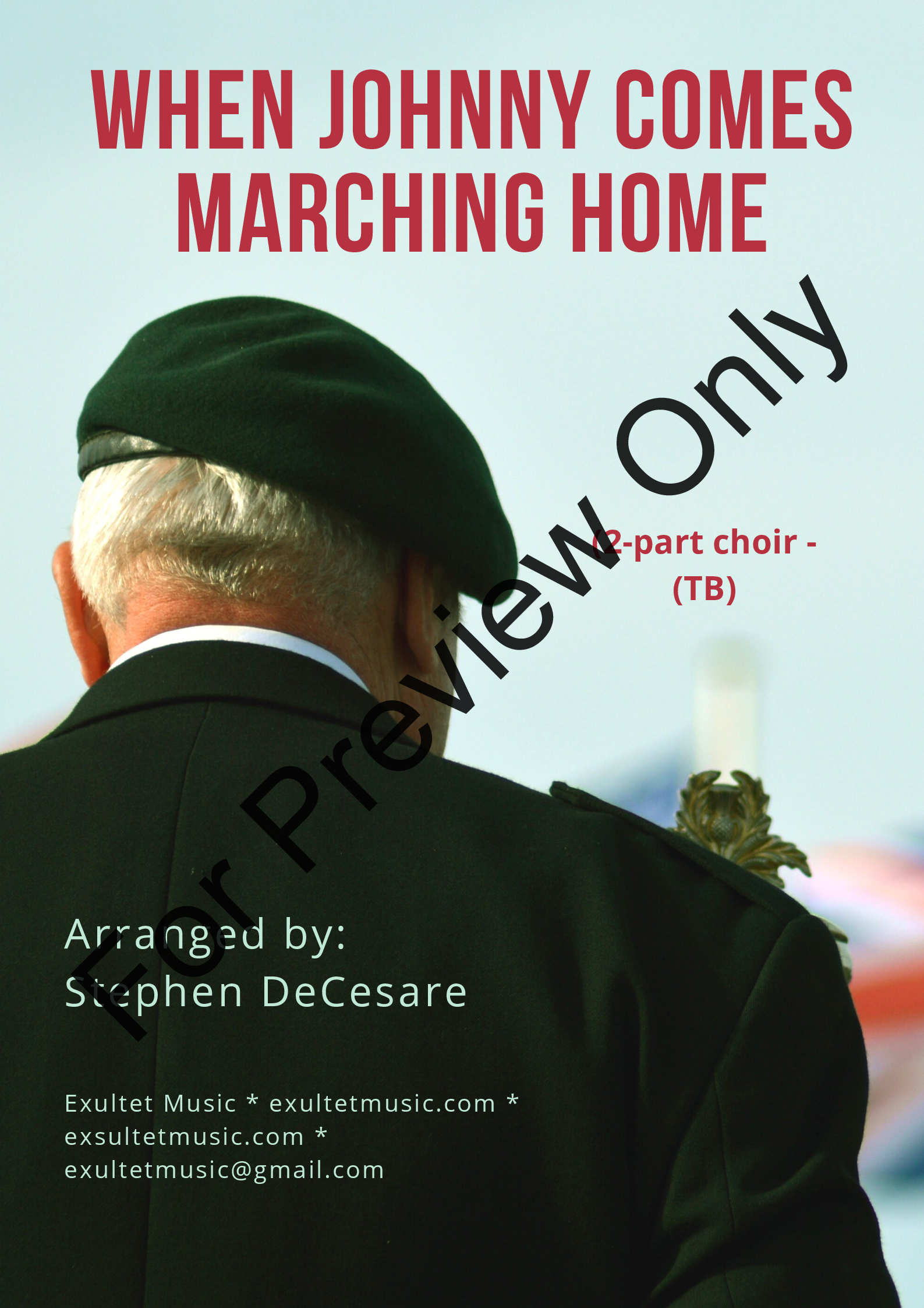 When Johnny Comes Marching Home: 2-part choir - (TB) P.O.D.