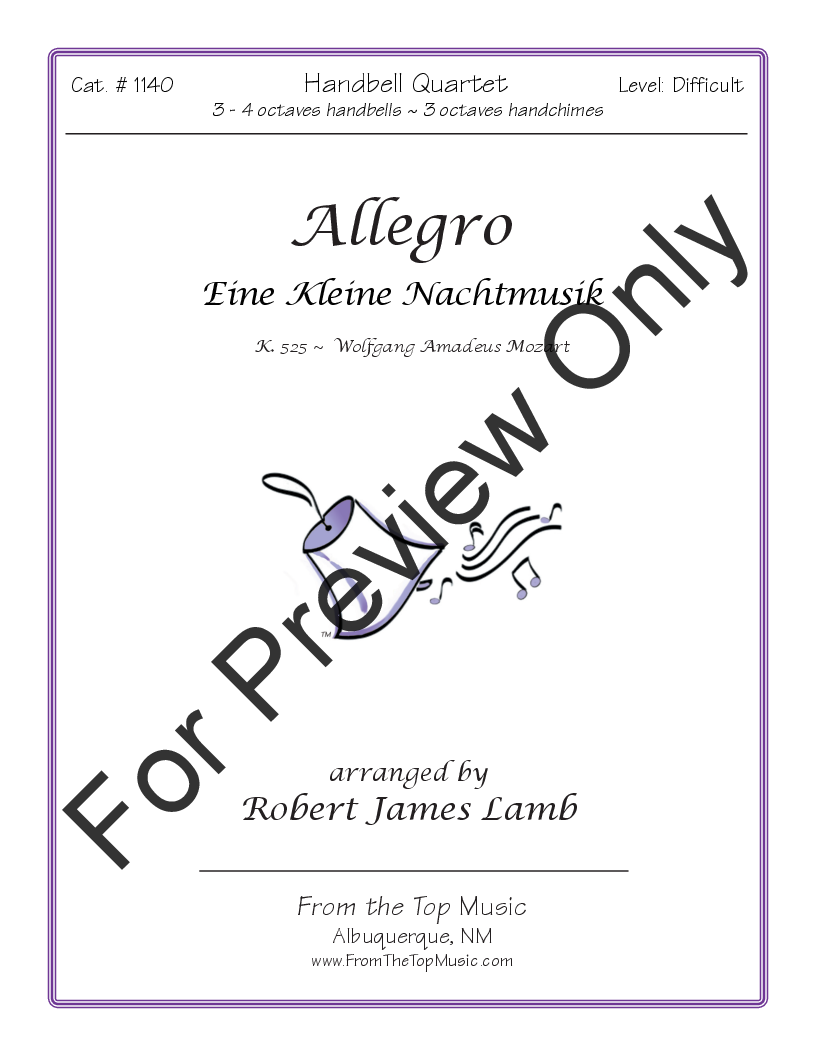 Allegro Eine Kleine Nachtmusik 3-4 Octaves P.O.D.