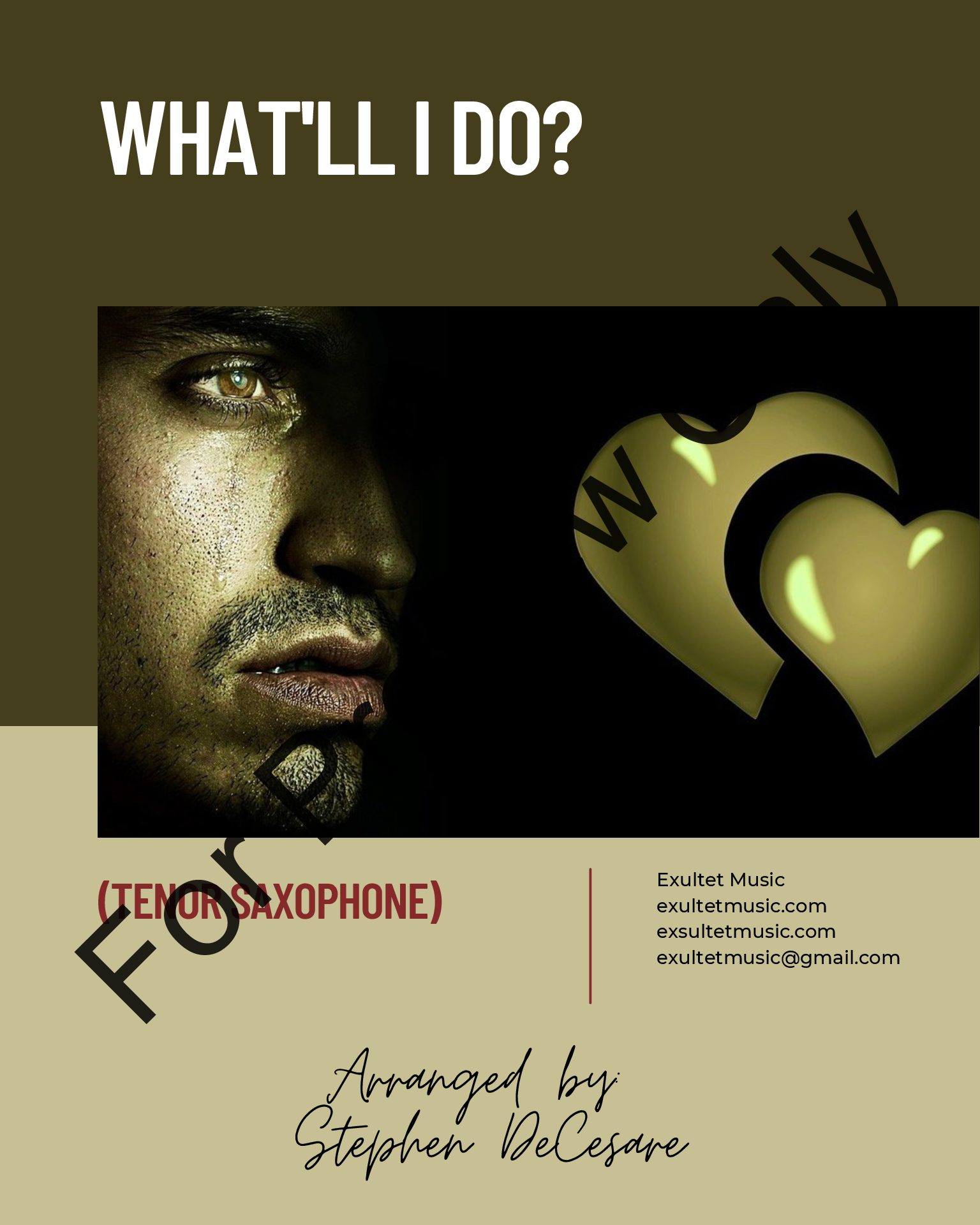 What'll I Do?: Tenor Saxophone and Piano P.O.D.