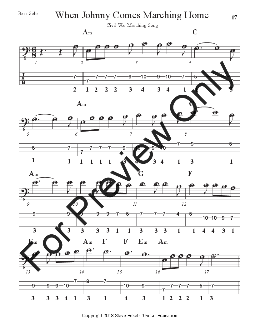 Bass: Beautiful Melodies and Warm Ups P.O.D.