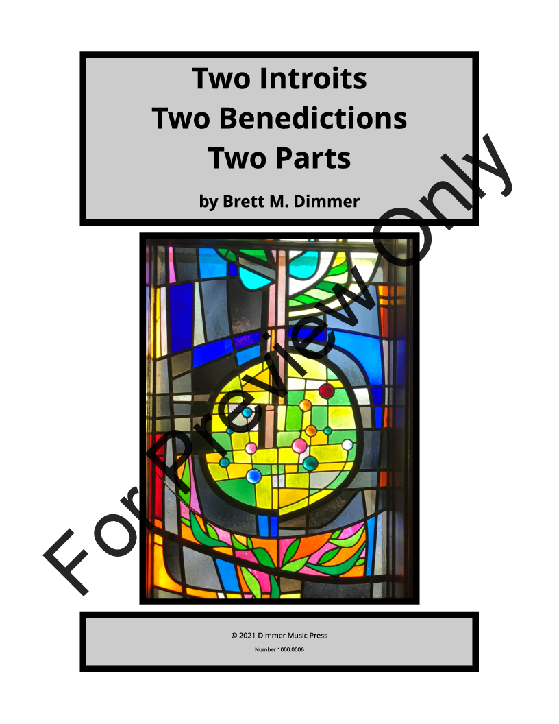 Two Introits, Two Benedictions, Two Parts P.O.D.