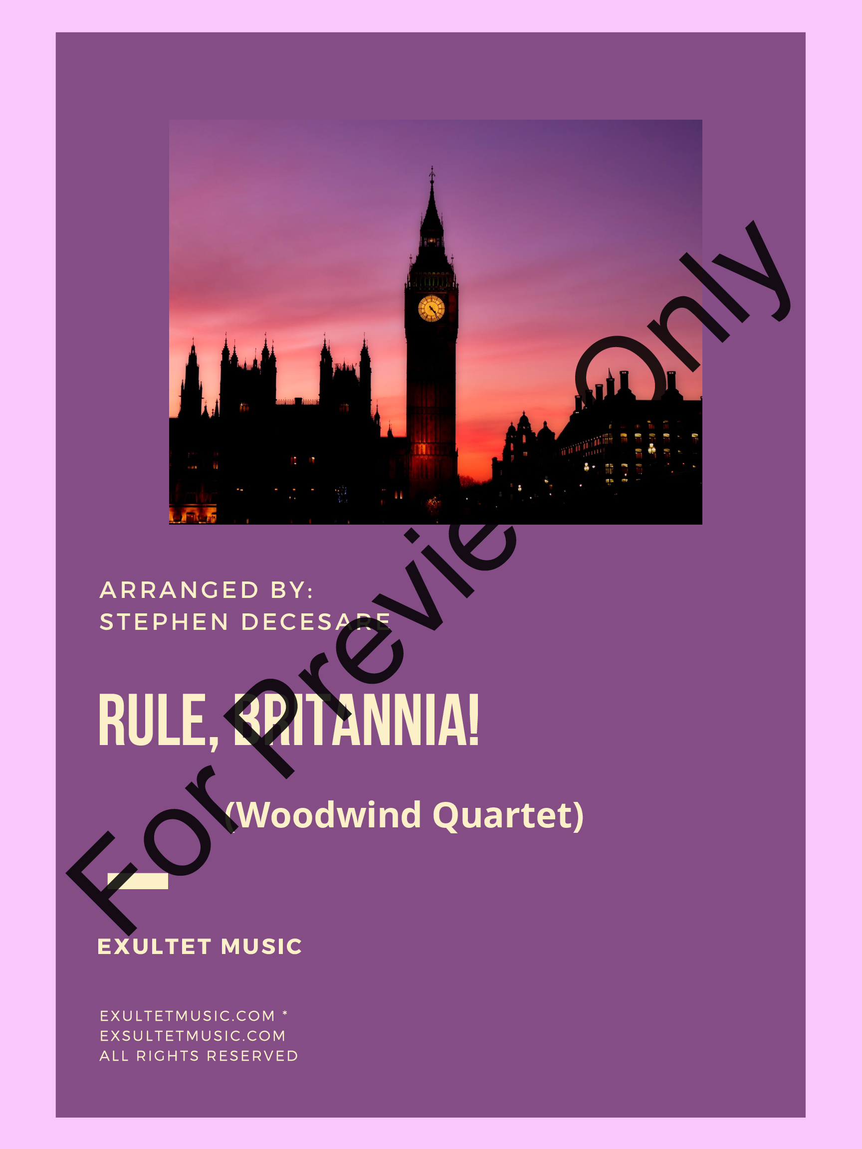 Rule, Britannia!: Woodwind Quartet and Piano P.O.D.