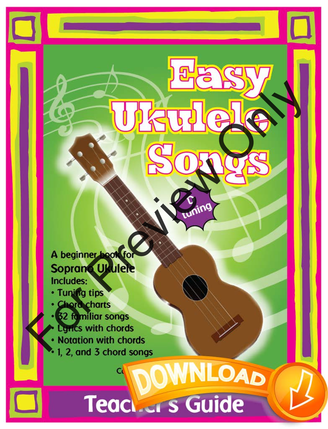 Easy Ukulele Songs in D Book with Online Media