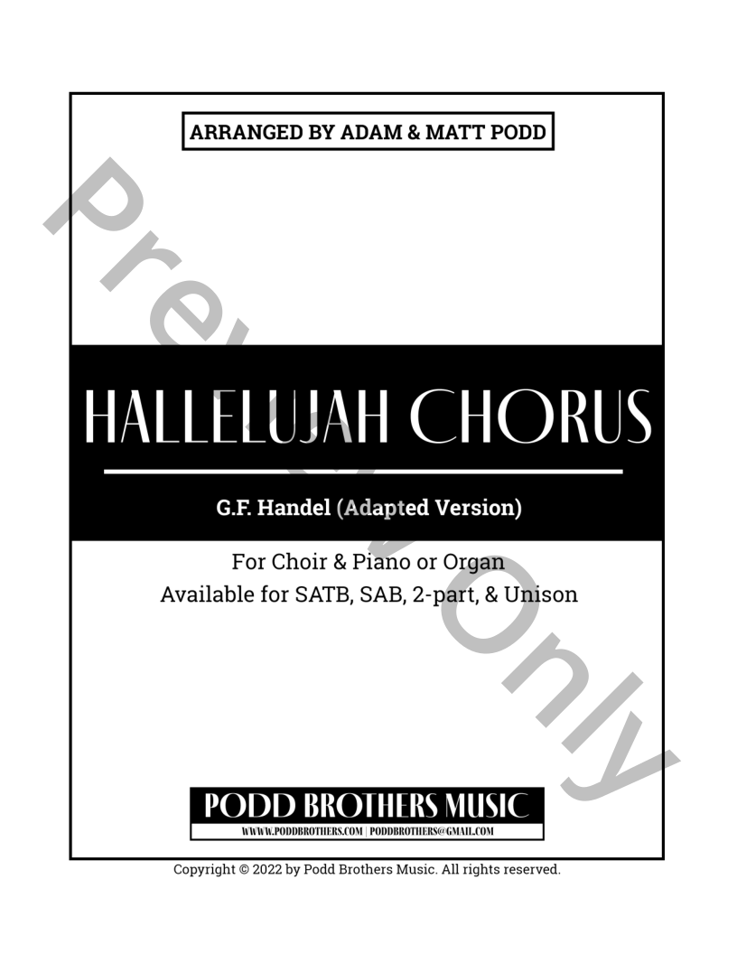 Hallelujah Chorus (Adapted)