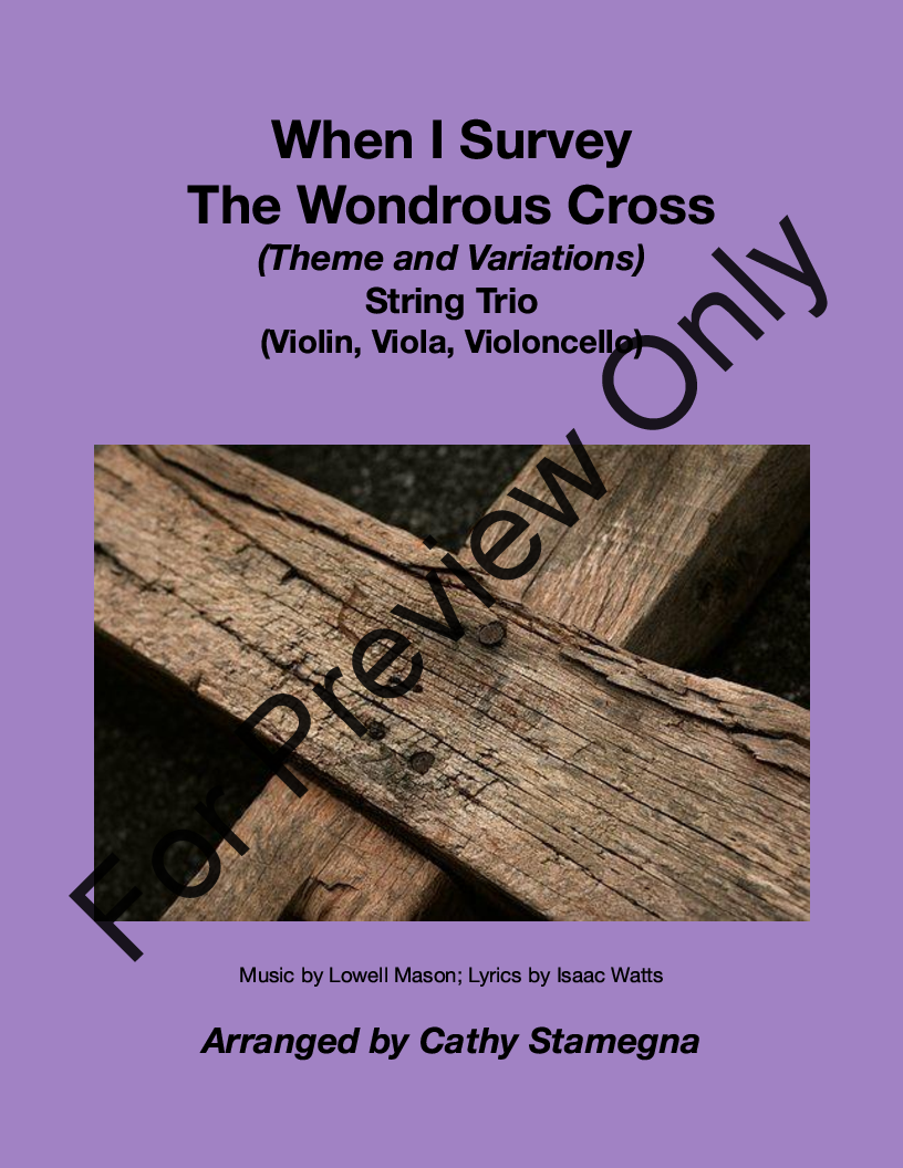 When I Survey The Wondrous Cross (String Tri