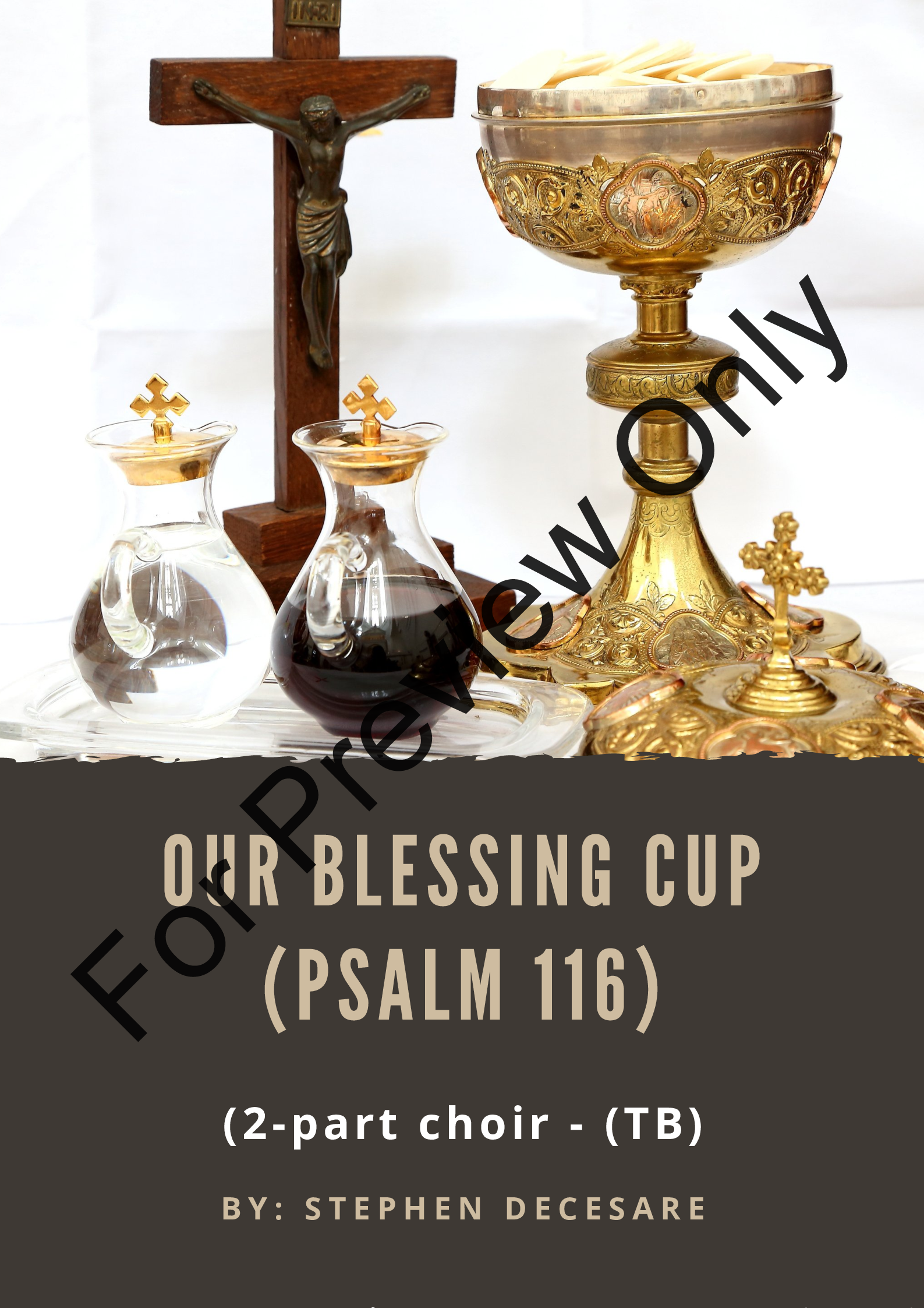 Our Blessing Cup (Psalm 116) (2-part choir - (TB) P.O.D.