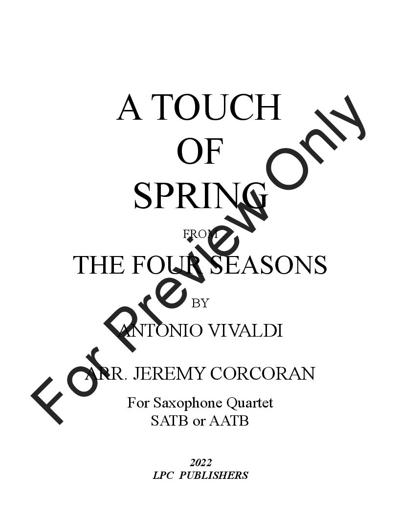 A Taste of Spring from the Four Seasons P.O.D.