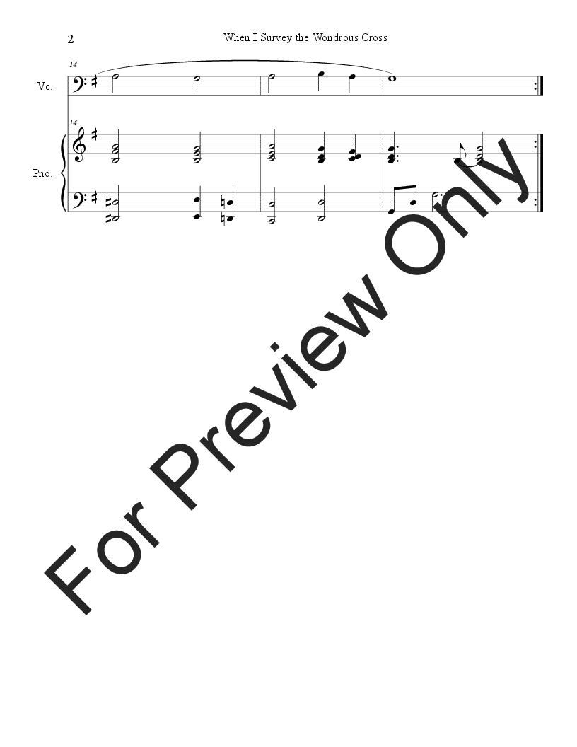 10 Easter Solos for Cello and Piano - Volume 2 P.O.D.